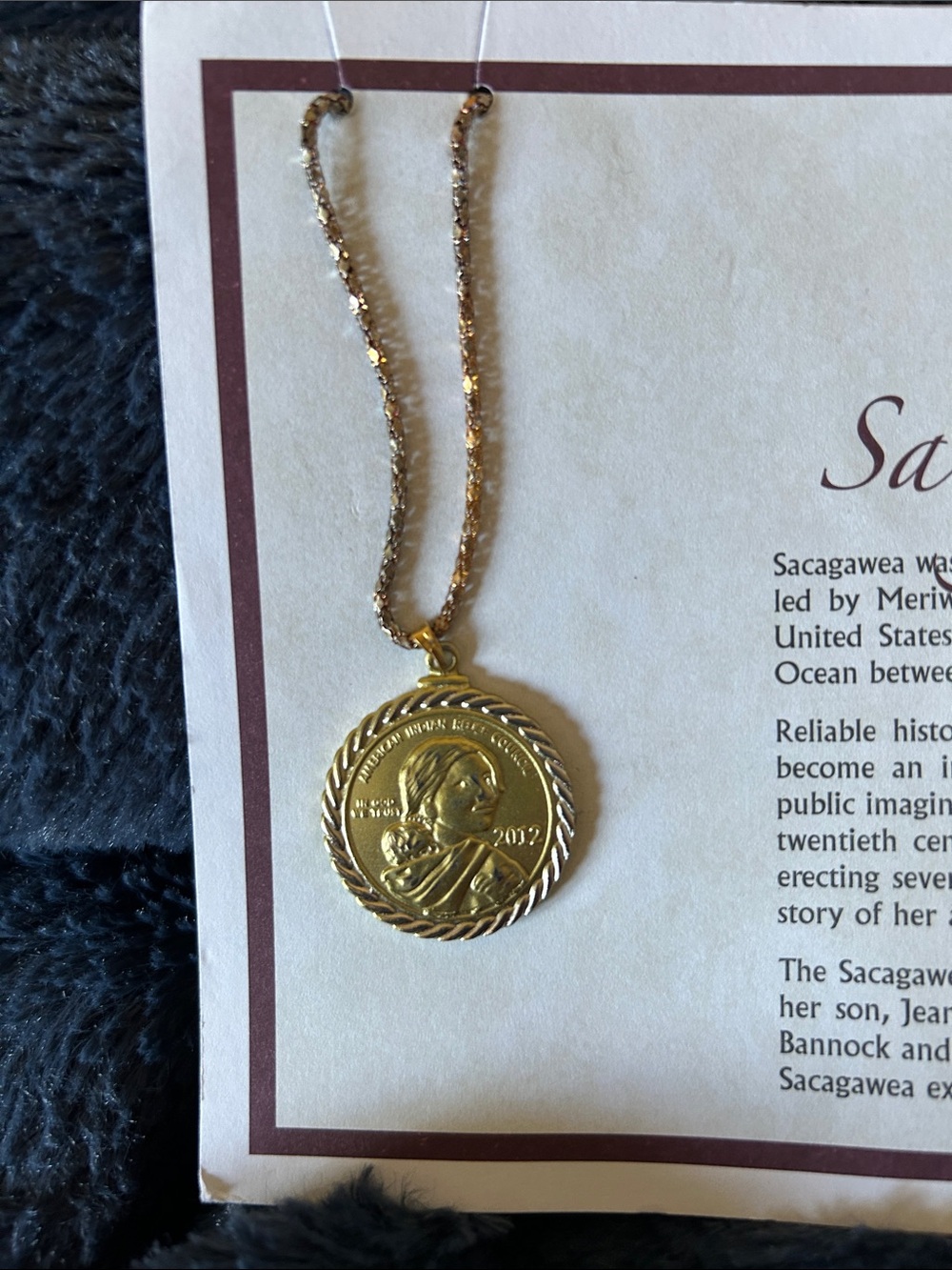 2012 Sacagawea Pendant Necklace - Picture 13 of 13